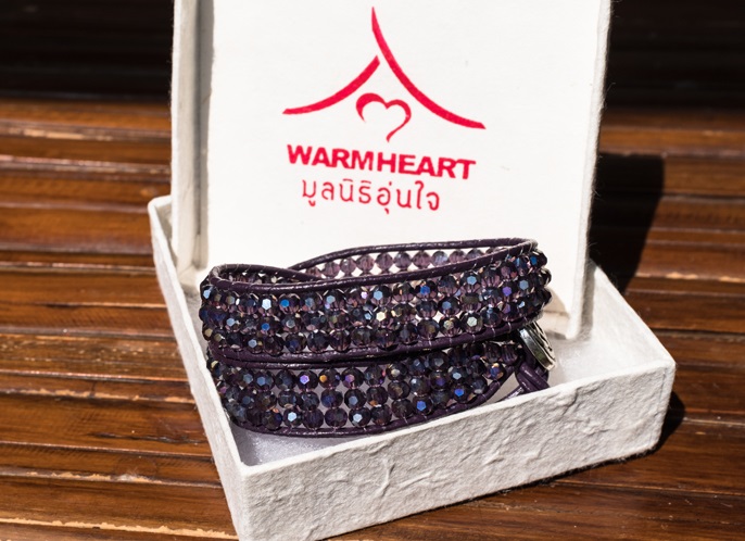 Swarovski Women's Bracelet - Slake Crystal Burgundy Alcantara Fabric |